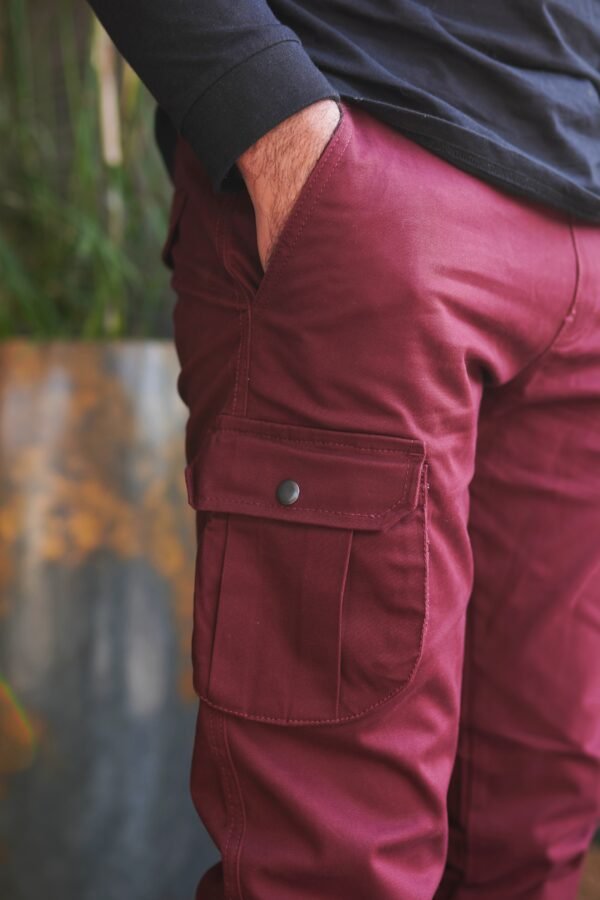 Congo Brown Cargo Trousers - Image 3