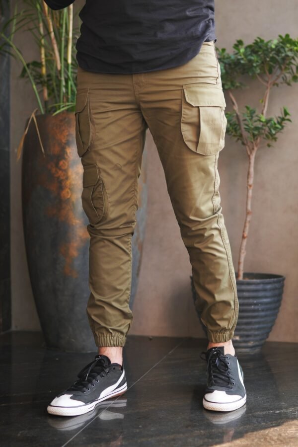 Brownish Grey Cargo Trousers - Image 3